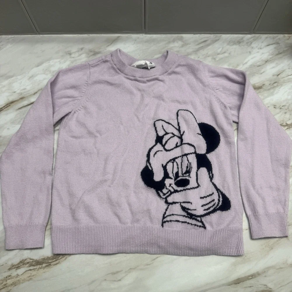 NWOT Baby Gap Disney Purple Minnie Mouse Sweater-Size 5